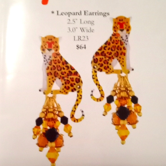 LATR2GO LEOPARD EARRINGS - Picture 8 of 11